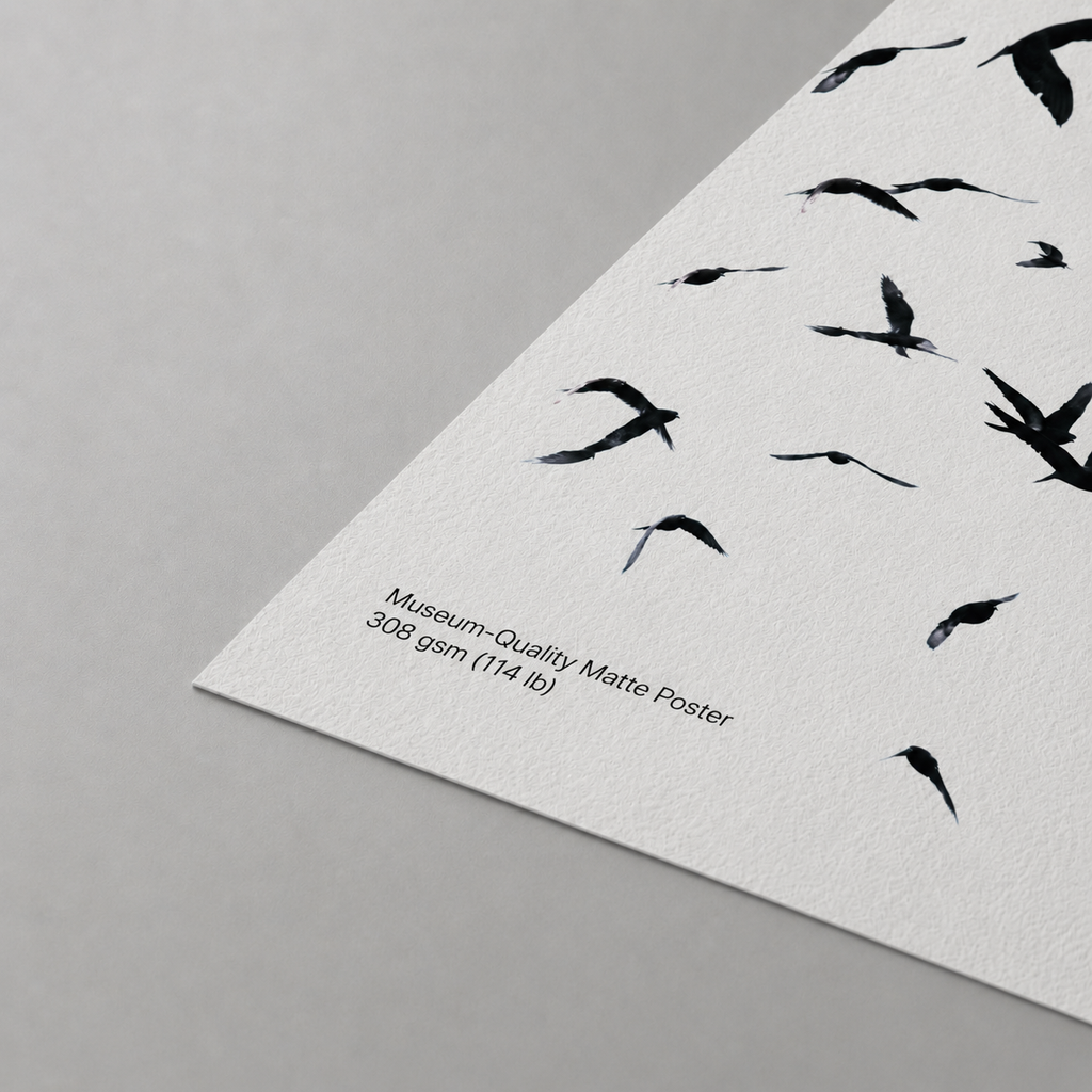 Museum-Quality Matte Poster - Birds