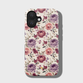 Floral patterned phone case on a light gray background